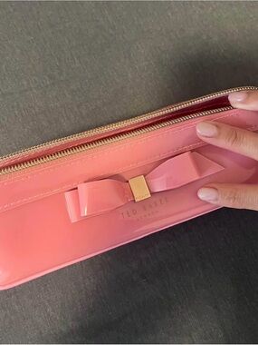 Ted Baker Pink Bow Cosmetic Pouch
